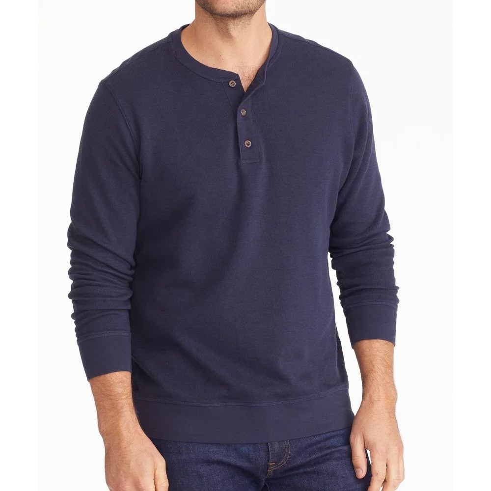 UNTUCKit Veneroso Henley Sweatshirt In Green Mens Size Small New With Tags